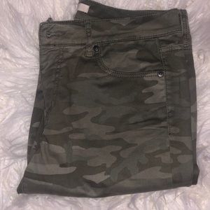 LOFT skinny camo jeans